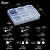 320Pcs 4 Style Eco-Friendly Plastic Stud Earring Findings KY-FS0001-18-5