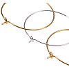 Brass Wine Glass Charm Rings Hoop Earrings KK-PH0028-01M-2