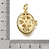 Brass Micro Pave Clear Cubic Zirconia Diffuser Locket Pendants KK-A303-28B-G-3