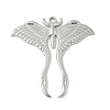 304 Stainless Steel Moth Pendants X-STAS-S186-08B-P-1