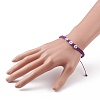 (Jewelry Parties Factory Sale)Adjustable Waxed Polyester Cord Braided Bead Bracelets BJEW-JB05846-6