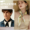 4Pcs 4 Styles PU Leather with Alloy Scarf Clips FIND-CL0002-27-5