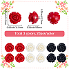 60Pcs 3 Colors Synthetic Coral Carved Beads CORA-SC0001-26-2