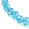 Classic Ethnic Style Faceted Glass Stretch Bracelets for Women RE4529-1-2