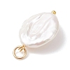 Natural Keshi Pearl Pendants PALLOY-JF04960-5