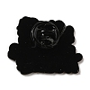 Black Zinc Alloy Brooches JEWB-M030-02D-EB-3