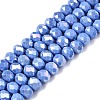 Electroplate Glass Beads Strands LS-EGLA-A044-P8mm-B17-1