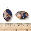 Dyed Synthetic Imperial Jasper Pendants G-D337-03D-G-3