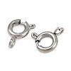 304 Stainless Steel Spring Ring Clasps STAS-B095-05B-P-2