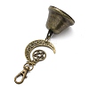 Iron Bell Pendant Decoration HJEW-JM02451-4