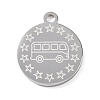 304 Stainless Steel Pendants SA-CBAE30B-03B-P-1