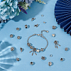 36Pcs 9 Styles Alloy European Beads MPDL-ME0001-09-4