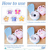 Round Dot PVC Potty Training Toilet Color Changing Stickers DIY-WH0488-31G-6