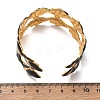 304 Stainless Steel Enamel Cuff Bangles for Women SA-CBAFD7D-04G-5