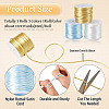 3 Rolls 3 Colors Nylon Satin Rattail Cords NWIR-TA0001-45A-3