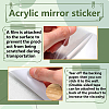 CREATCABIN 2Pcs Mirror Wall Stickers DIY-CN0001-99-3