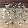 32Pcs 32 Styles Fairy Angel Tibetan Style Zinc Alloy Pendants PW-WG01E57-01-5