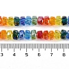Electroplate Glass Beads Strands X-EGLA-B009-04-2