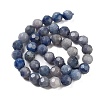 Natural Blue Aventurine Beads Strands G-C150-B05-02-3