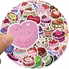 50Pcs Cartoon Constellation Cake PVC Adhesive Waterproof Stickers PW-WG750DE-01-2