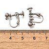 316 Stainless Steel Clip-on Earring Findings EJEW-R019-01P-3