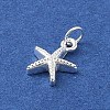 925 Sterling Silver Starfish Charms STER-K181-04S-2
