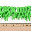 Opaque Acrylic Imitation Coral Beads Strands SACR-P033-02A-01-4