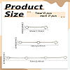 6Pcs 3 Styles Brass Cable Chain Chain Extender FIND-LP0003-51P-2