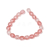 Cherry Quartz Glass Beads Strands G-M439-A09-01-2