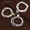 Bohemian Plastic & Glass Beads Multi-strand Stretch Bracelets WG97FA6-01-4
