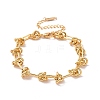 304 Stainless Steel Knot Link Chain Bracelet for Men Women LS-BJEW-E020-01G-1