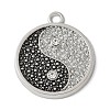 Alloy Rhinestone Pendants PALLOY-D290-22P-1