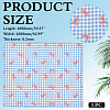 Bowknot & Tartan Pattern Cotton Fabric DIY-WH0890-31B-2