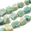 Raw Rough Natural Amazonite Beads Strands G-Z087-A04-2