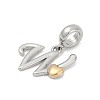 Brass European Dangle Charms LS-KK-Z097-01W-GP-2