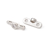 Rack Plating Brass Pave Clear Cubic Zirconia Connector Charms LS-KK-G433-04P-1