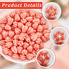 100Pcs Dyed Synthetic Coral Carved Beads CORA-SP0001-10-5