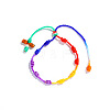 Cross Nylon Cord Braided Bead Bracelets WG2C716-12-2
