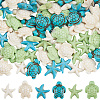 120Pcs 6 Styles Dyed Synthetic Turquoise Beads G-SC0003-50-1