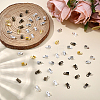 1600Pcs 8Bags 4 Colors Iron Folding Crimp Ends IFIN-CL0001-10-3
