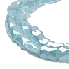 AB Color Plate Glass Beads Strands EGLA-P051-06B-C05-3