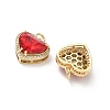 Brass Micro Pave Cubic Zirconia Pendants KK-C252-02C-G-2