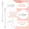 20Pcs 304 Stainless Steel Chain Extender STAS-UN0060-87P-5