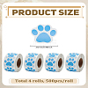 4 Rolls Adhesive Roll Sticker Labels DIY-LP0006-22-2