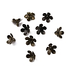 Brass Bead Cap Pendant Bails KK-WH0044-54AB-1