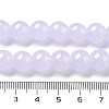 Imitation Jade Glass Round Beads Strands GLAA-A016-01A-5