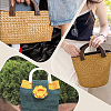 WADORN 4 Pairs 4 Colors D-Shape Plastic Bag Handles FIND-WR0008-03-5