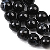 Natural Black Agate Bead Strands LS-G-G962-10mm-12-A-5