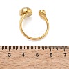 304 Stainless Steel Pave Clear Cubic Zirconia Cuff Open Rings for Women RJEW-F207-03E-G-3