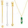 4Pcs 2 Colors Rhodium Plated 925 Sterling Silver Locket Style Planet Pinch Bails STER-SC0001-71A-1